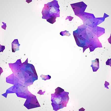 Triangle pattern shape for wallpaper. Illustration low poly, polygonal design. Vectorのイラスト素材