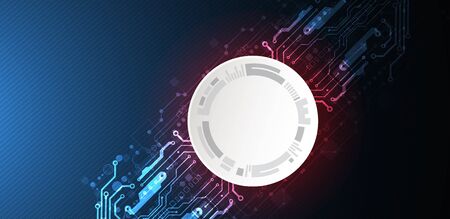 Abstract technology circuit board. Communication concept.のイラスト素材