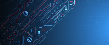 Abstract technology concept. Computer code background. Vector illustrationのイラスト素材