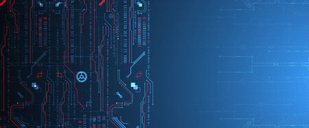 Abstract technology concept. Computer code background. Vector illustrationのイラスト素材