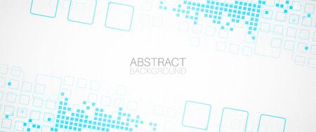Abstract background with squares. Structure pattern technology backdrop. Vectorのイラスト素材
