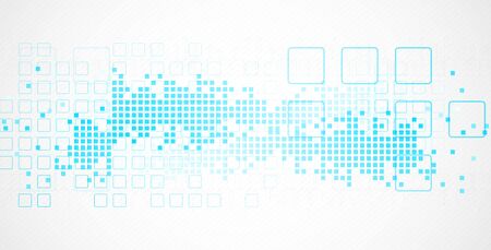 Abstract background with squares. Structure pattern technology backdrop. Vectorのイラスト素材