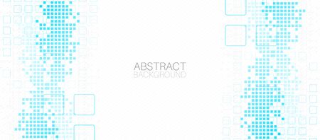 Abstract background with squares. Structure pattern technology backdrop. Vectorのイラスト素材