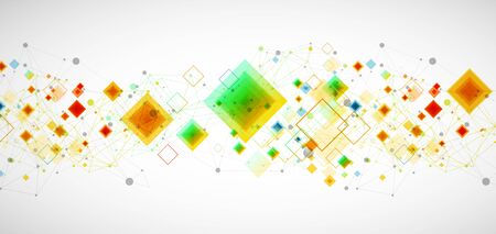 Abstract vector background with plexus effect.のイラスト素材