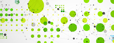 Modern geometrical circle abstract background. Dotted texture template. Geometric pattern in...