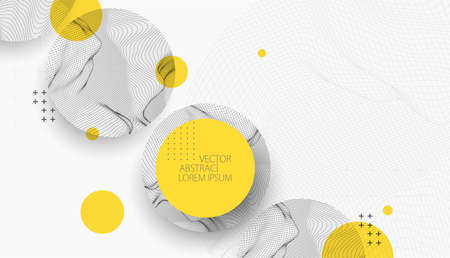 Modern science or technology elements. Trendy abstract background. Cyberspace surface illustration.のイラスト素材