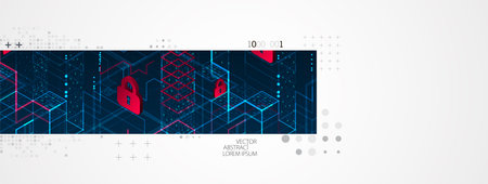 Abstract horizontal technology background. Communication concept, futuristic digital innovation...