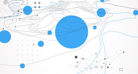 Vector abstract landscape geodesy topography map background. Art Line texture pattern.