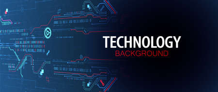 Vector illustration, Hi-tech digital technology and engineering background