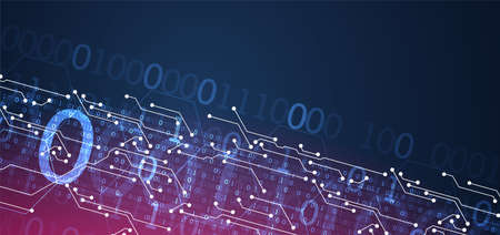 Abstract background on technological and scientific topics. Various techno details with using...