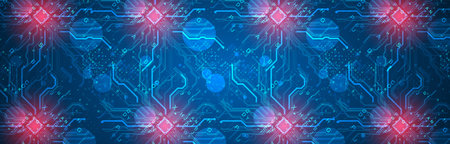 CPU concept. Circuit board. Technology background.