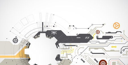 Abstract technology circuit board. Communication concept.. Vectorのイラスト素材