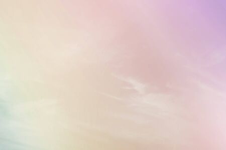 Sky and clouds in pastel tones.Colorful natural background for graphic design or wallpaper in the...