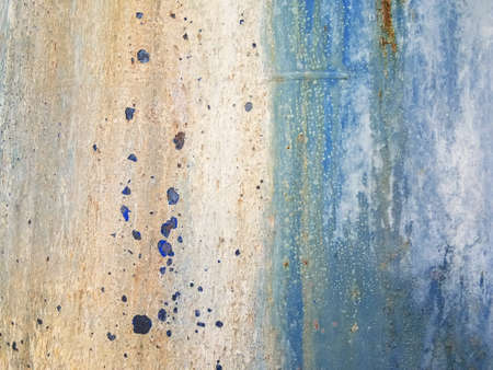 Rust background on blue steel plate for graphic design.Major problems that arise in the construction...