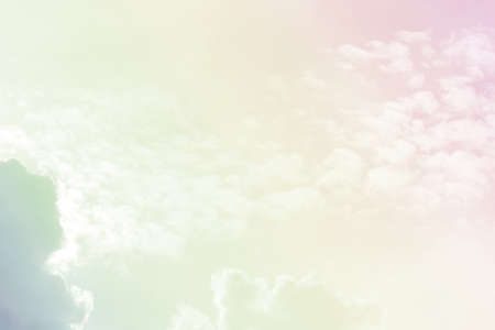 Sky and clouds in pastel tones.Colorful natural background for graphic design or wallpaper in the...