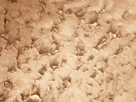 The ground has cracks in the top view for the background or graphic design with the concept of...