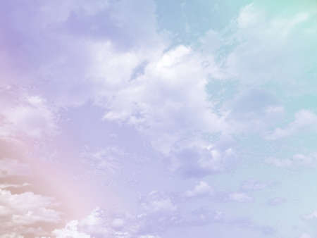 Sky and clouds in pastel tones.Colorful natural background for graphic design or wallpaper in the...