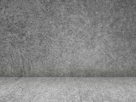Concrete wall background for displaying products in 3d. Pattern of white cement floor in vintage style for graphic design or wallpaper. Gray abstract texture detail in construction.の写真素材
