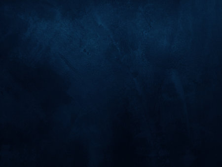 Dark rough cement wall background for graphic design or wallpaper. Grungy black and blue concrete texture in vintage style. The old plaster floor has a mysterious and terrifying age.の写真素材