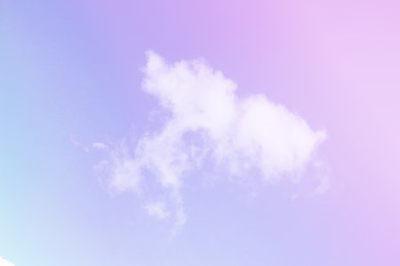 Sky and clouds in pastel tones. Colorful natural background for graphic design or wallpaper in the...