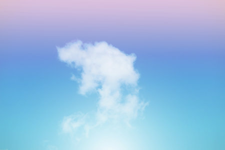 Sky and clouds in pastel tones. Colorful natural background for graphic design or wallpaper in the...