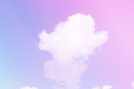 Sky and clouds in pastel tones. Colorful natural background for graphic design or wallpaper in the...