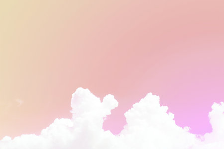 Beautiful sky and clouds in pastel tones. Fluffy soft background in vintage style for graphic design...