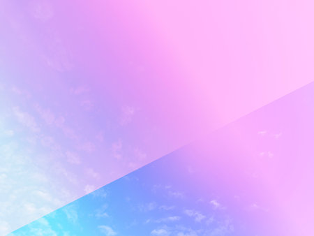 Sky and clouds in pastel tones. Colorful natural background for graphic design or wallpaper in the romantic love conceptの写真素材