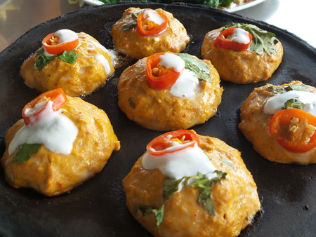 steamed fish with curry pasteの写真素材