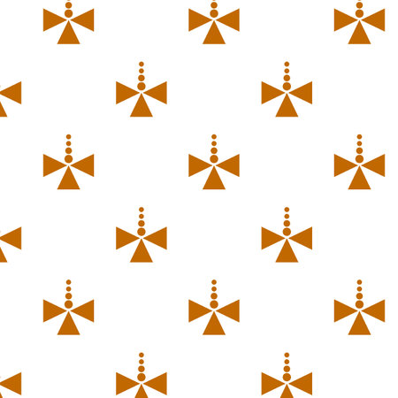 Seamless pattern with radiation symbols on white background. Vector illustration.の写真素材