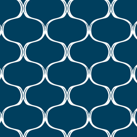 Seamless pattern with abstract ornament. Modern stylish texture. Repeating geometric tilesの写真素材