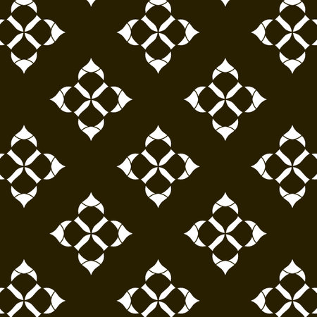 Seamless pattern with abstract geometric ornament. Stylish background.