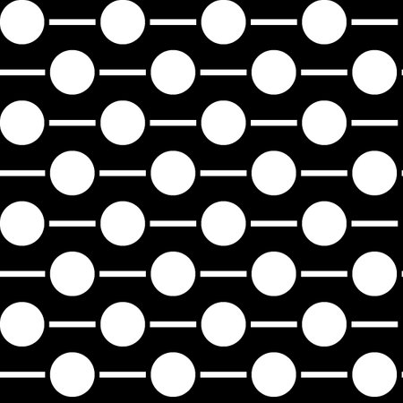 Seamless pattern with black and white circles. Vector illustration.の写真素材