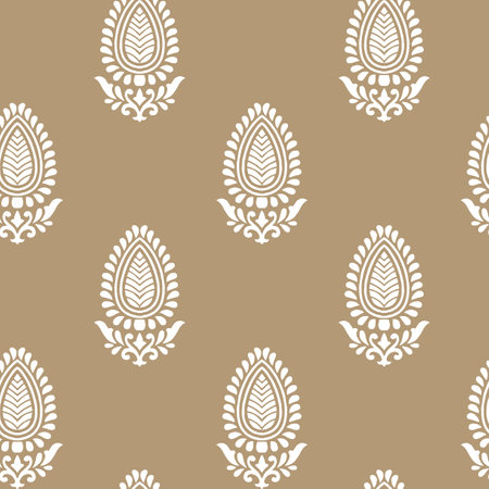 Seamless pattern with decorative ornamental eggs. Vector illustration.の写真素材