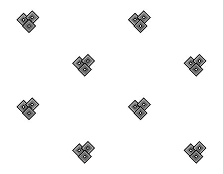 Geometric vector pattern with triangular elements. abstract picture for wallpapers and backgrounds. Black and white ornament.の写真素材