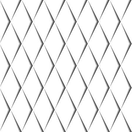 Seamless geometric pattern. White and grey background. Vector illustration.の写真素材