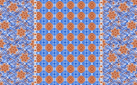 Seamless background pattern. Traditional oriental ornament. Textile pattern.