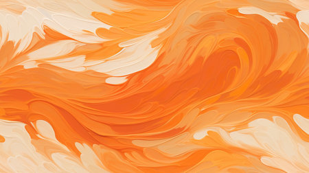 Orange, serenity, painted in warm earth tones using bold brushstrokes. Generative AIの素材