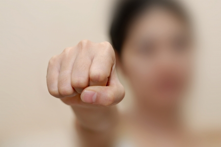 woman fistの写真素材