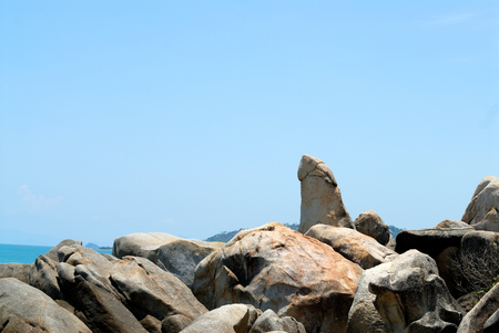 Grandfather rock( hin-ta,hin yai) at Koh Samui, Thailandの写真素材