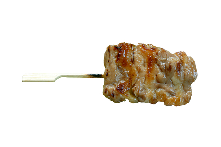 grilled pock isolate on white background, thai foodの写真素材