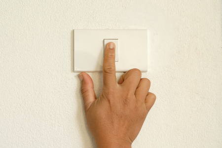 finger press turn on/off lighting switch