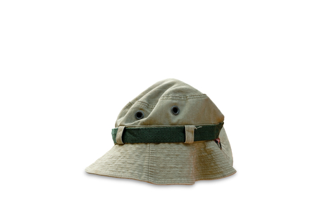 Fabric hat isolated on white backgroundの写真素材