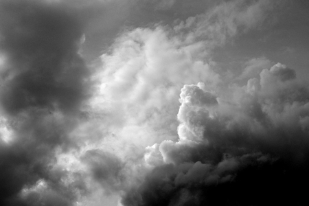 Dark clouds before the rain.