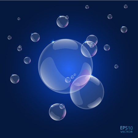 Vector illustration of shiny bubblesのイラスト素材
