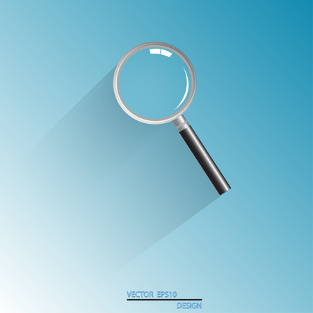Vector Magnifying glass search Iconのイラスト素材