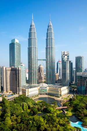 APRIL 16, 2016 MALAYSIA - Kuala lumpur skylineのeditorial素材