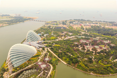 AUGUST 24, 2015 SINGAPORE - Singapore city skylineのeditorial素材