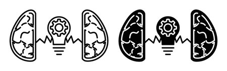 Business Intelligence icon vector logo set collection for web app uiのイラスト素材