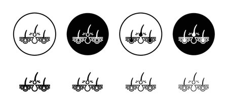 Epilation icon vector logo set collection for web app uiのイラスト素材